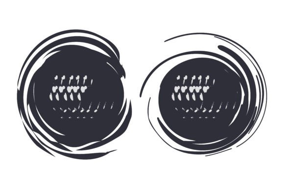 Abstract Black Ink Splash Brush: Bold & Expressive Design