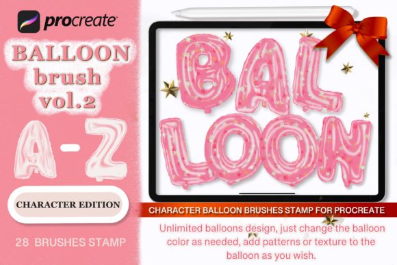 Balloon Stamp Brush for Procreate Vol.2: Creative Character Building