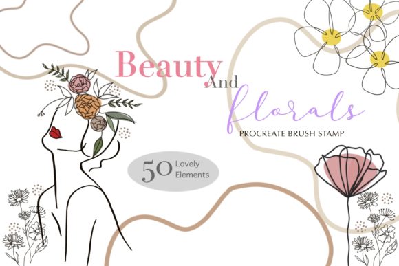 Beauty and Florals Procreate Brush Stamp: Elevate Your Digital Art