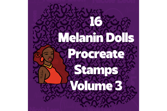 Bringing Characters to Life: Using 16 Melanin Dolls Procreate Stamps V3