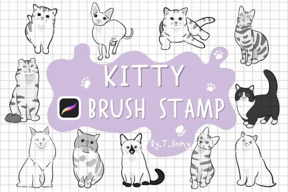 Charming and Versatile: Exploring the Kitty Brush Stamp Collection
