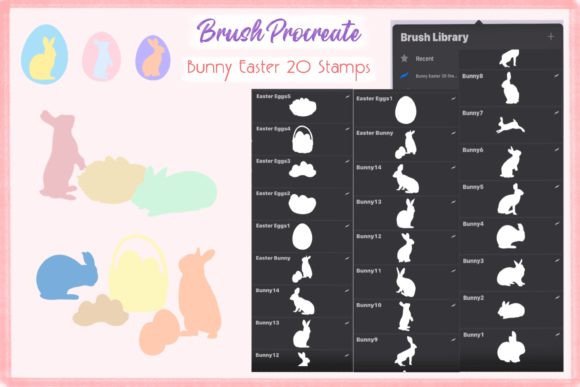 Hop into Easter Design with Procreate Brush Stamps