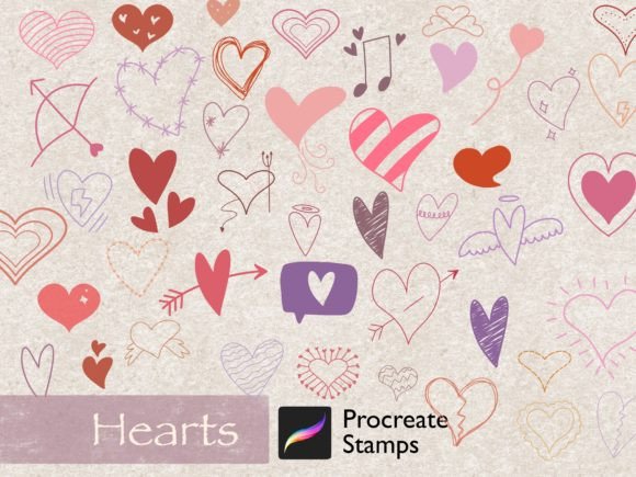Procreate Hearts Stamps: Infusing Your Digital Art with Texture