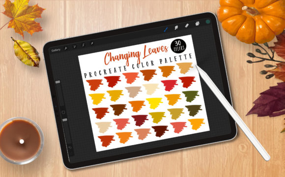 Procreate Palette - Changing Leaves: Your Autumn Color Solution