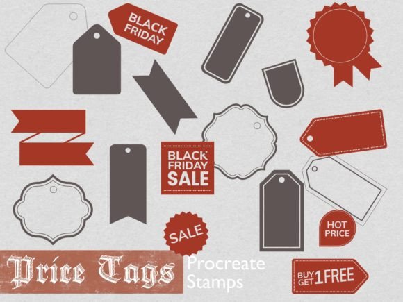 Procreate Price Tags Stamps: A Designer's Go-To Asset