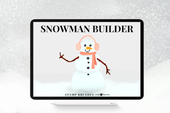 Snowman Builder Stamp Brushes: A Procreate Toolkit for Winter Design