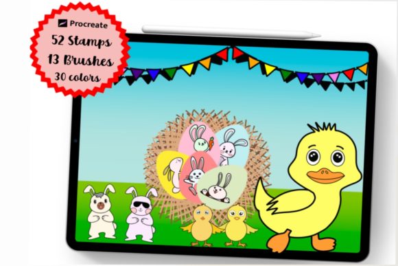 Spring Into Creativity with Procreate Easter Bunny Brushes