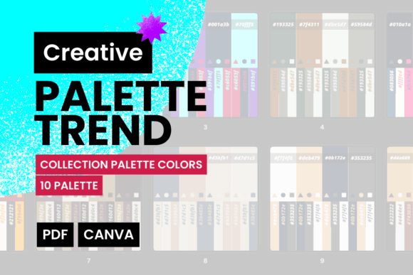 Unlock Your Visual Strategy with PALETTE TREND - 10 Combinations Colors